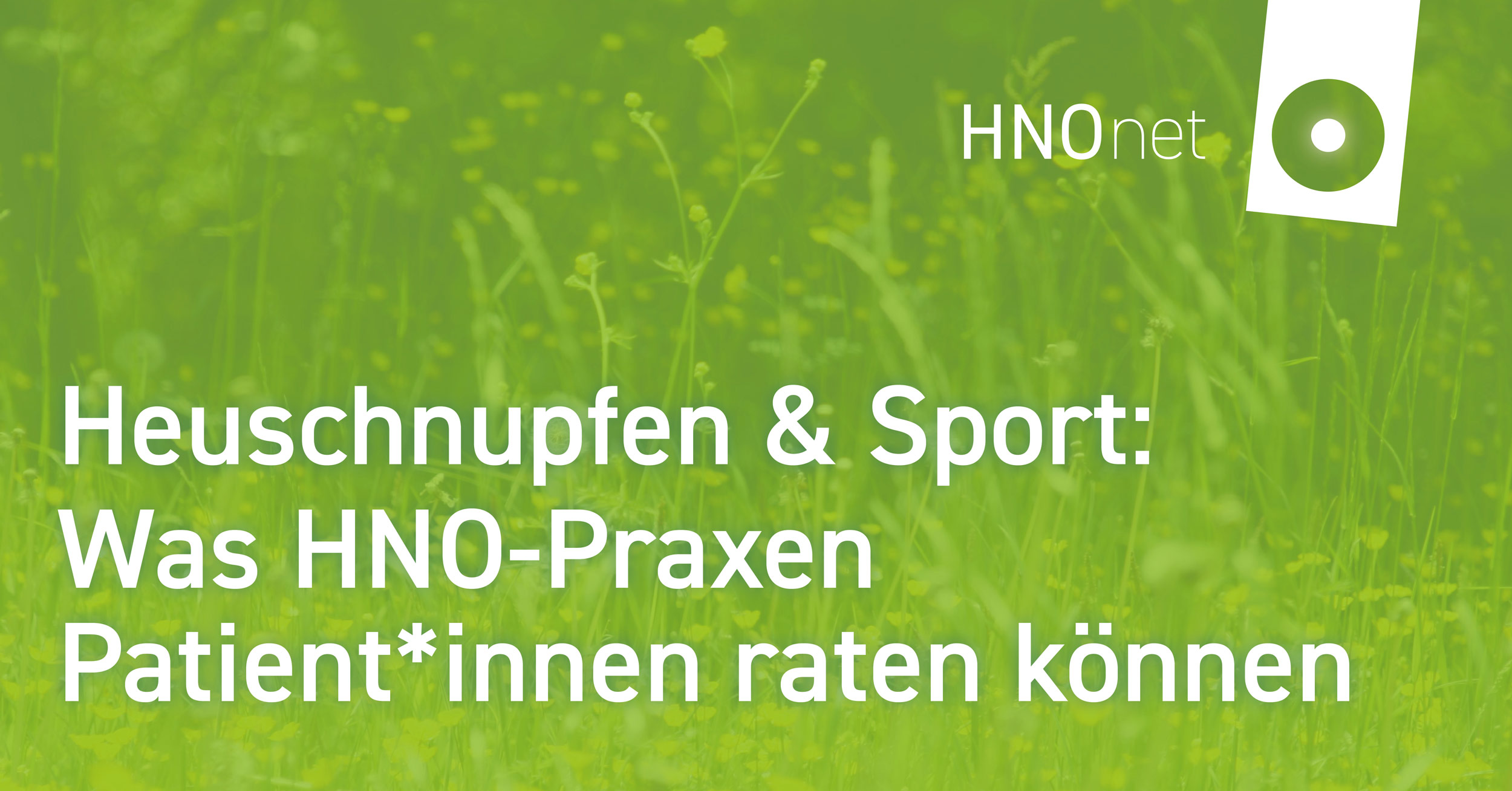 Heuschnupfen und Sport